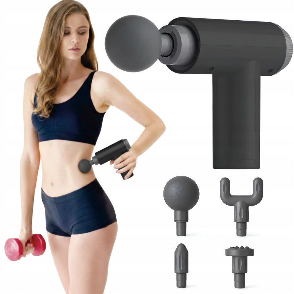 MASSAGE GUN RunPad MASSAGE GUN BACK MASSAGER FOR FEET 4 TIPS