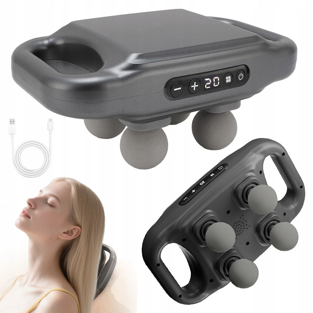 MASSAGE GUN WITH 4 HEADS INCREASE RELAXATION EFFICIENCY RELAXATION