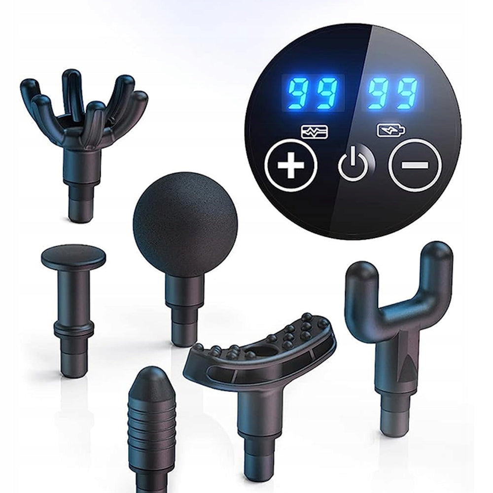 MASSAGE GUN WITH 99 INTENSITY LEVELS AND 8 INTERCHANGEABLE HEADS Brand no brand