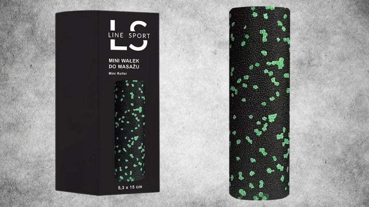 MASSAGE ROLLER MINI ROLLER FOR ROLLING GREEN HARD 15CM LINE SPORT Manufacturer code MINI ROLLER WAŁEK DO MASAŻU ROLLOWANIA CIAŁA