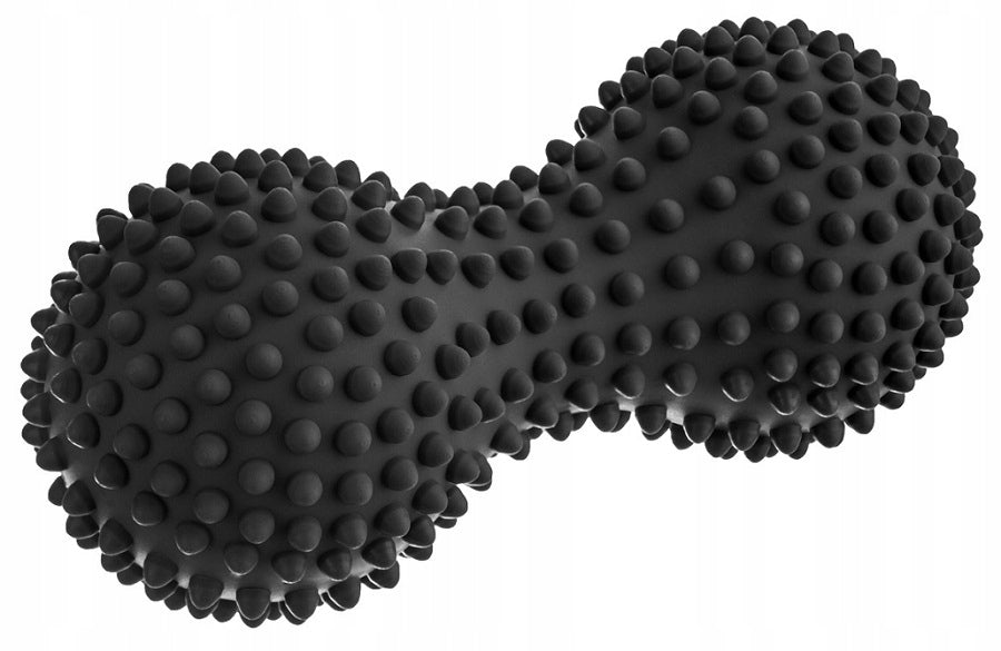 MASSAGE ROLLER REHABILITATION EXERCISES BLACK 15CM SENSORY DUOBALL