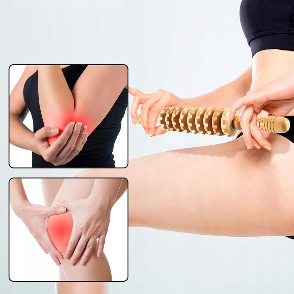 MASSAGE ROLLER WOODEN ANTI-CELLULITE BODY ROLLER MASSAGER Medical device no