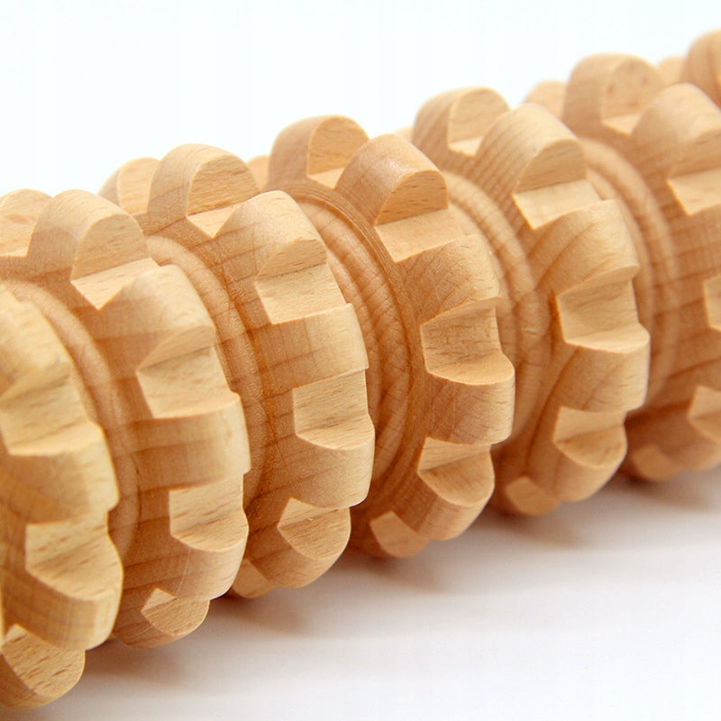 MASSAGE ROLLER WOODEN ROLLER BODY MASSAGER ANTI-CELLULITE STRAIGHT Packaging status original