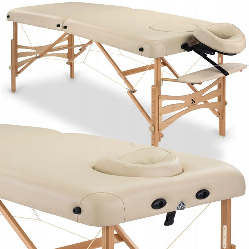 MASSAGE TABLE COSMETIC BED FOLDING WOOD PANDA FACE OPENING HABYS