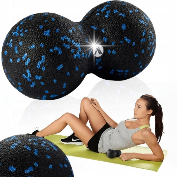 MASSAGER 80mm DOUBLE HARD BALL DUOBALL MASSAGE ROLLER MASSAGER FOR TRAINING