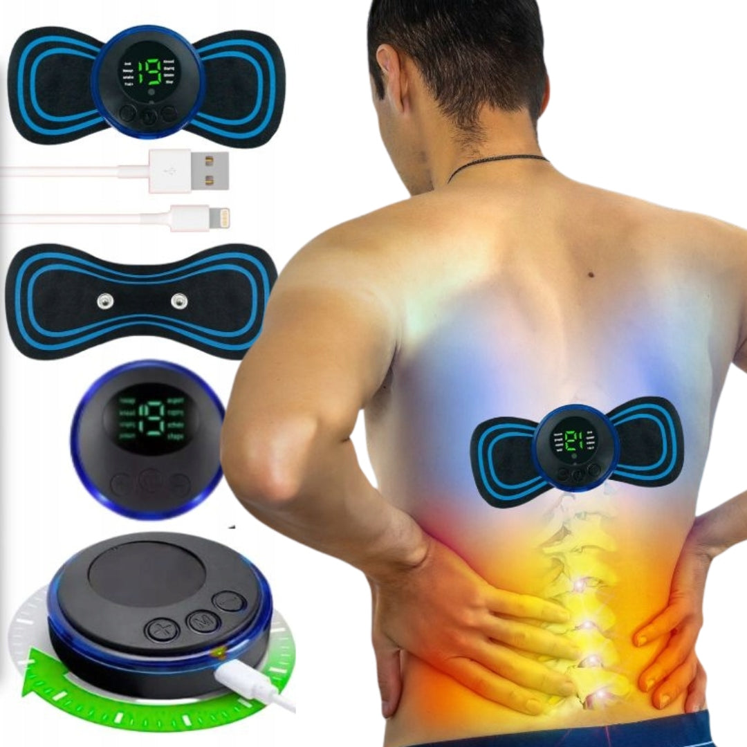 MASSAGER BACK MUSCLE ELECTROSTIMULATOR EMS 8 MODES 19 LEVEL - MODEL RWA