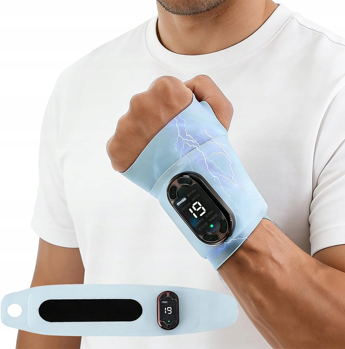 MASSAGER ERGONOMIC WRIST BAND EMS ORTHOSIS CARPAL TUNNEL PAIN ADJUSTABLE Brand no brand
