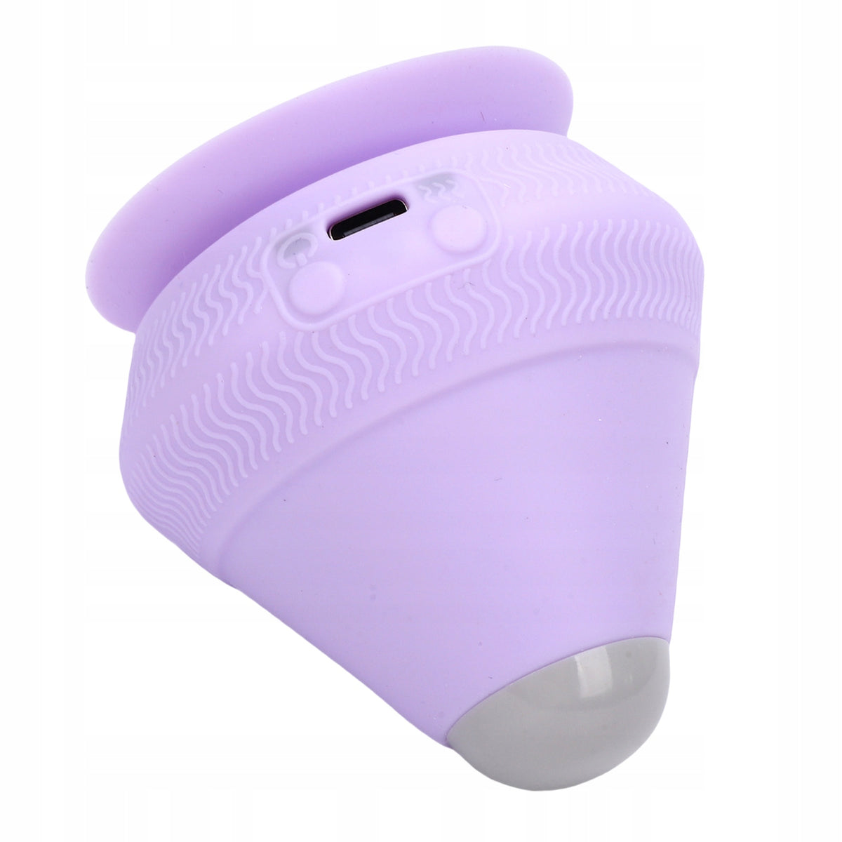 MASSAGER FASCIA MASSAGE BALL WITH SUCTION CUP PURPLE