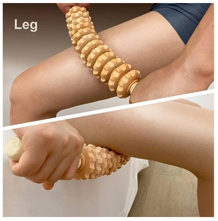 MASSAGER FLEXIBLE WOODEN ROLLER FOR CELLULITE PL BODY ANTI-CELLULITE Brand Akito