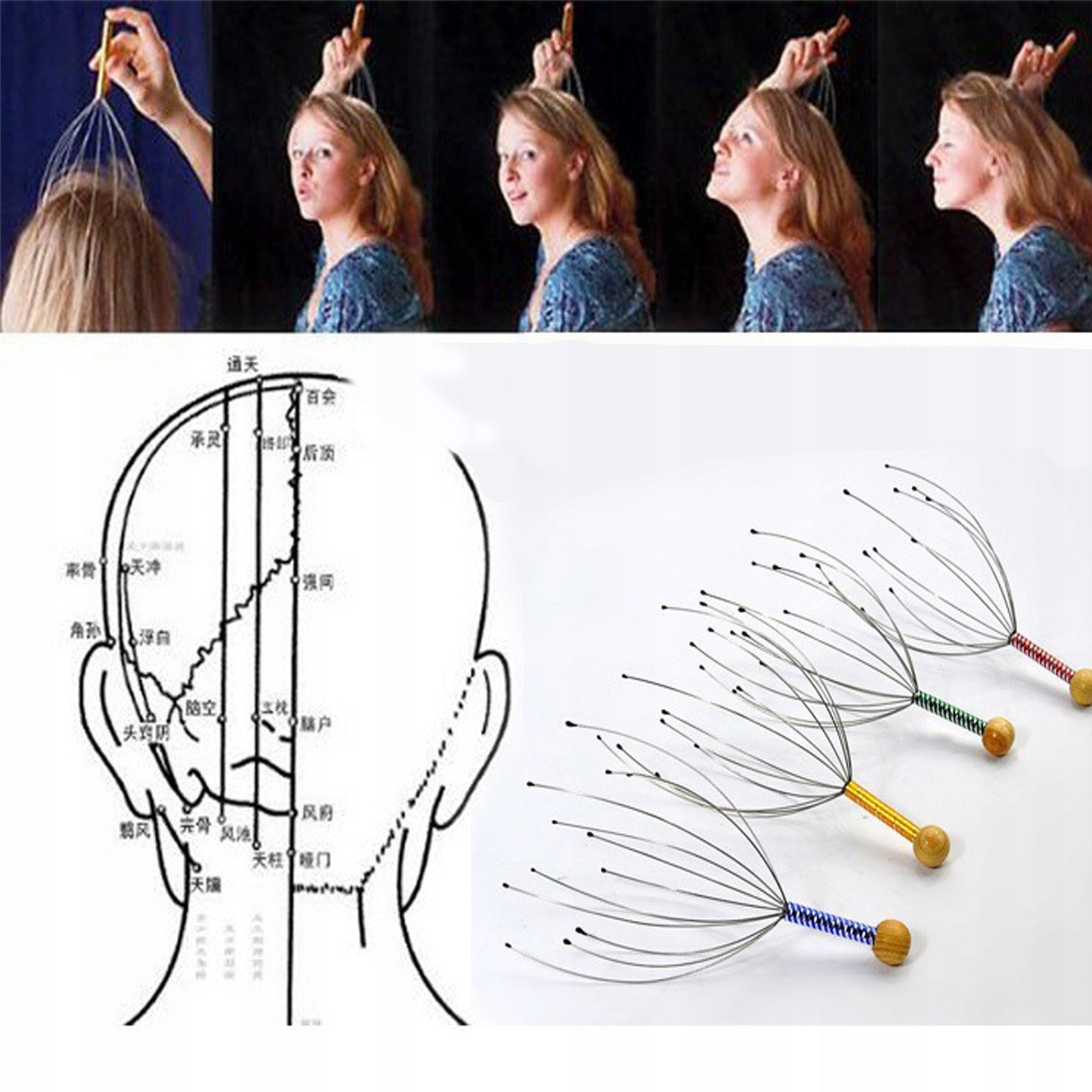 MASSAGER FOR SCALP MASSAGE RELAXATION Packaging status original