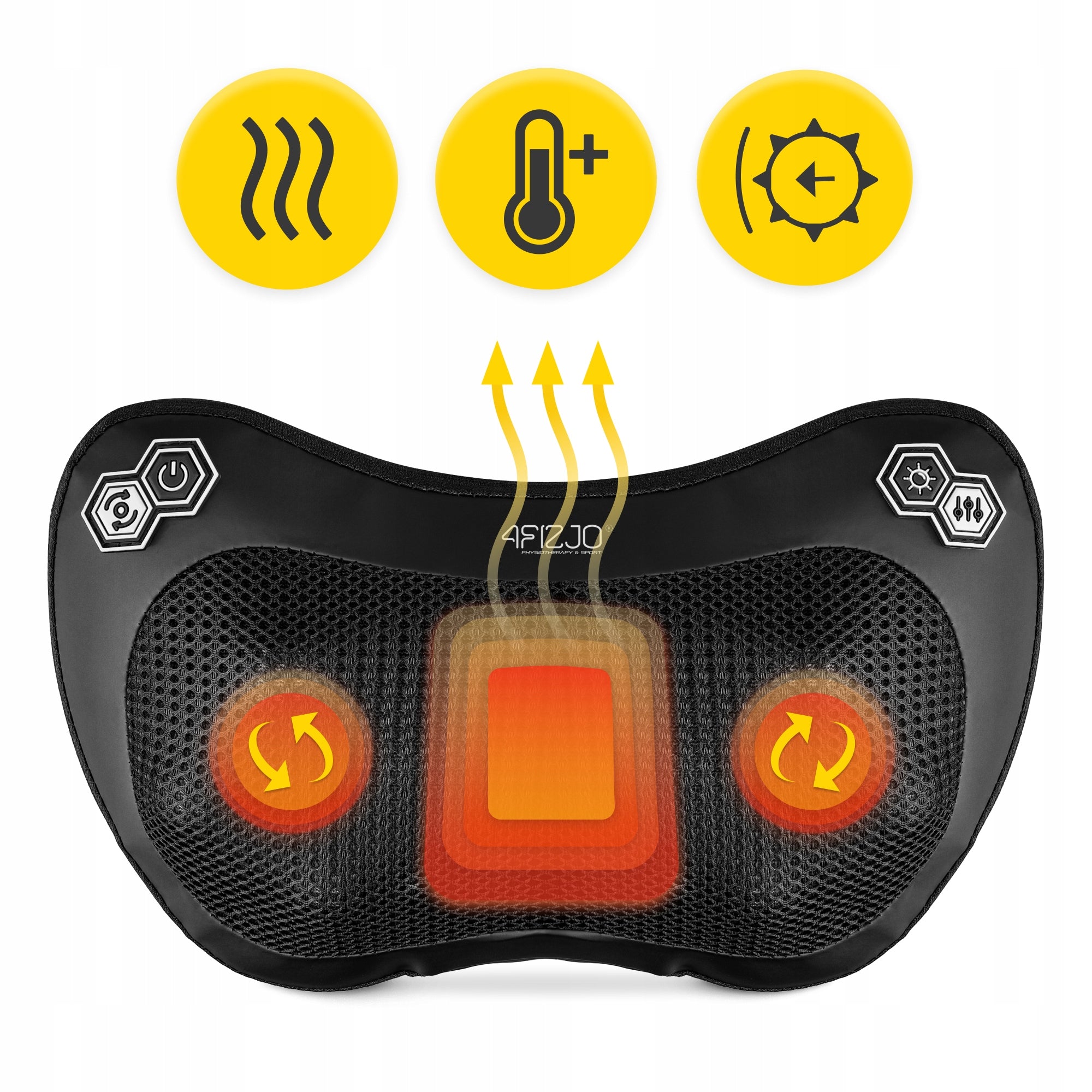 MASSAGER HEATING BACK MASSAGE PILLOW NECK BODY BACK LEG FEET HANDS Manufacturer code MP01