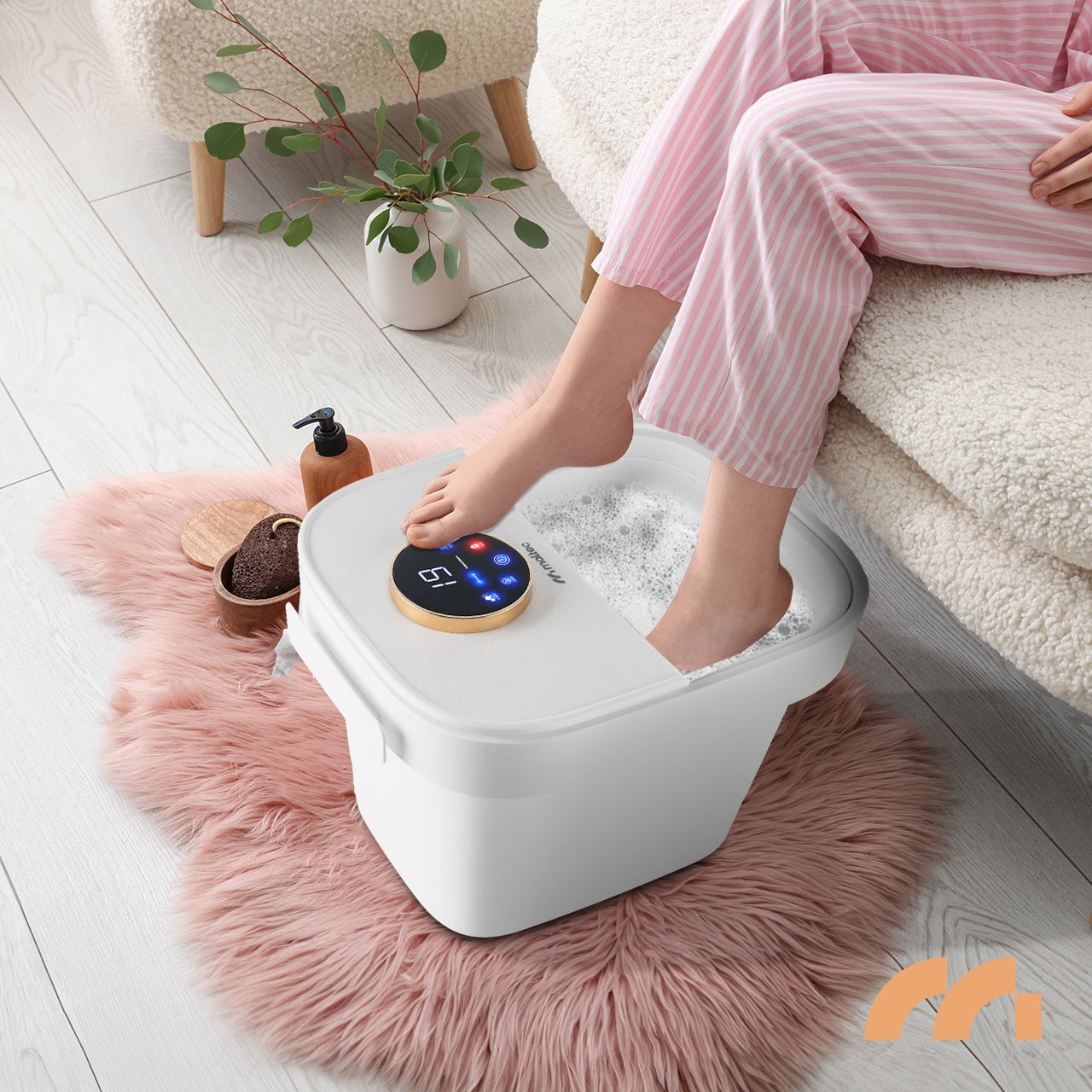 MASSAGER HYDRO MASSAGER FOR FEET WATER HEATING ROLLER TIMER LED 500W EAN (GTIN) 5901924241553
