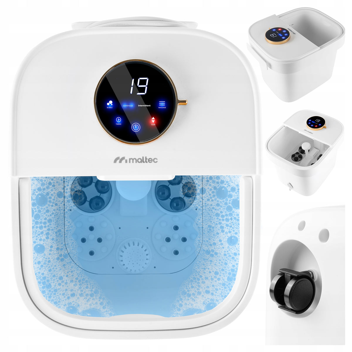 MASSAGER HYDRO MASSAGER FOR FEET WATER HEATING ROLLER TIMER LED 500W