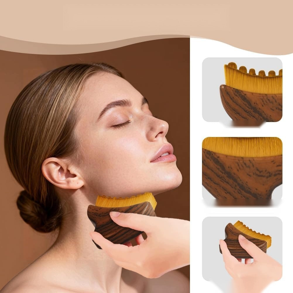 MASSAGER LYMPHATIC DRAINAGE CONTOURING THE FACE OF THE BODY GUA SHA Product height 1 cm