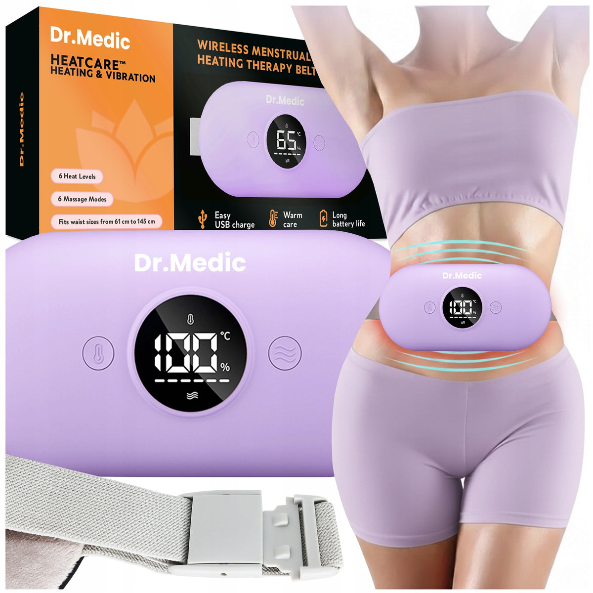 MASSAGER MENSTRUAL BELT HEATING FOR LUMBAR ABDOMEN FOR WOMEN FOR THE PERIOD Medical device no