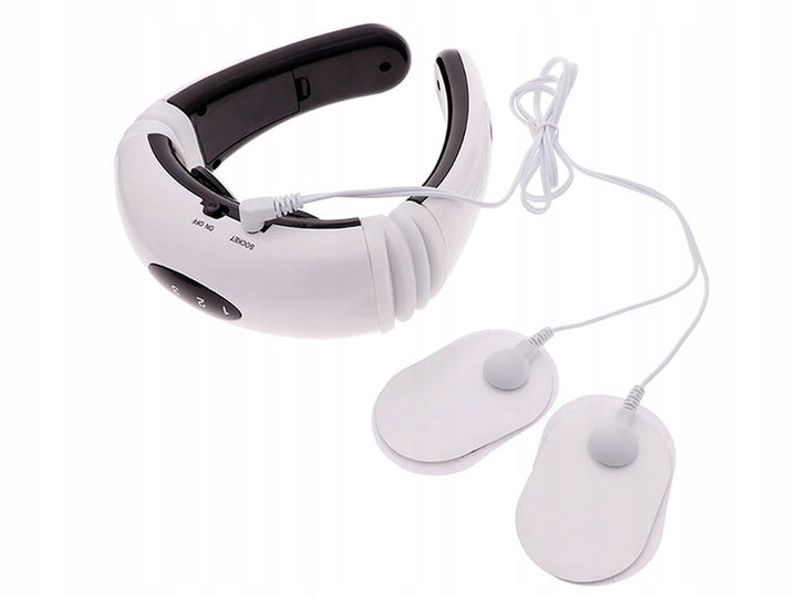 MASSAGER NECK ELECTROSTIMULATOR TENS EMS 2IN1 Color white