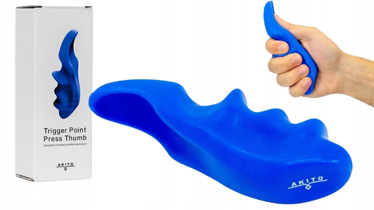 MASSAGER OVERLAY FOR TRIGGER POINT THERAPY THUMB 13CM NAVY BLUE AKITO Manufacturer code MASAŻER NAKŁADKA DO TERAPI PUNKTÓW SPUSTOWYCH