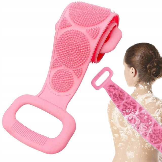 MASSAGER SILICONE SPONGE BACK WASH BRUSH FEET NECK WASH BRUSH