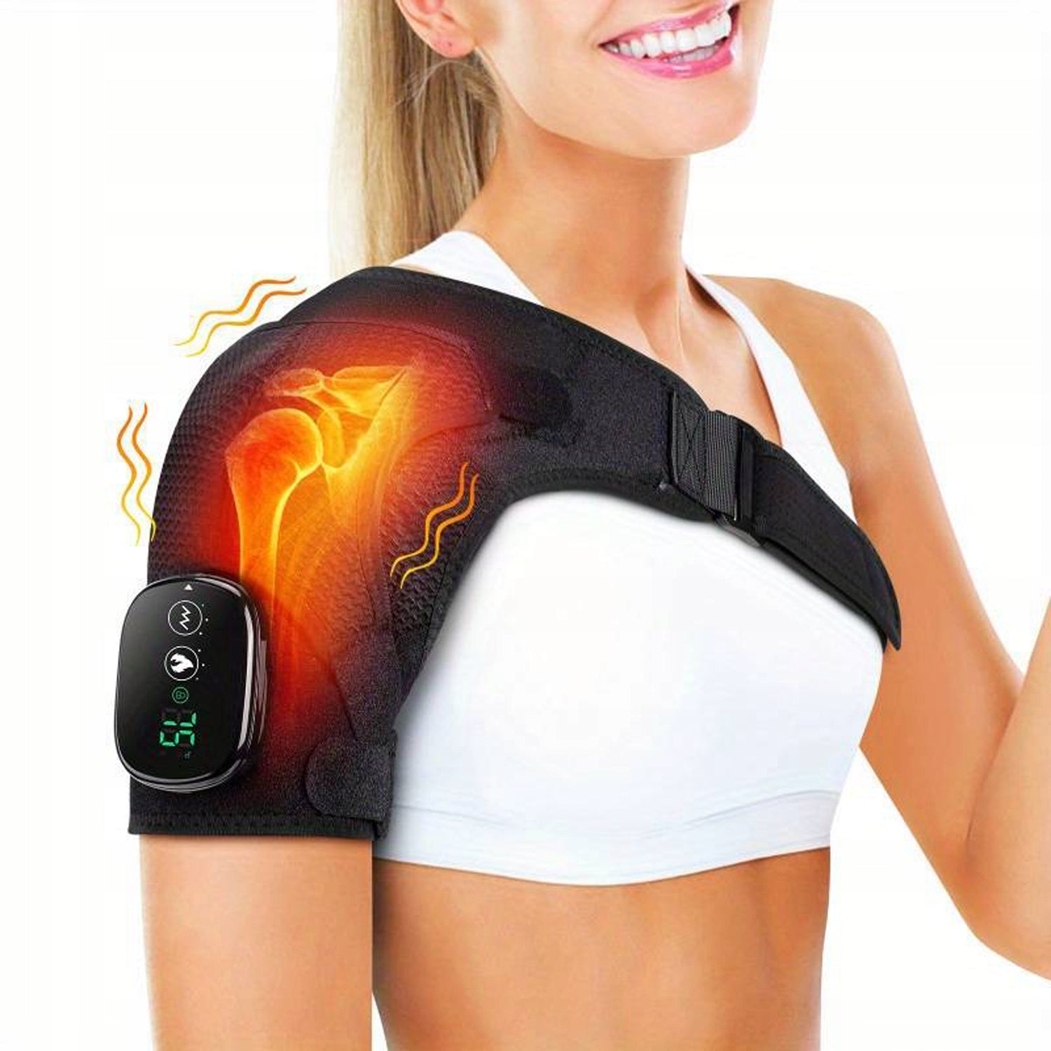 MASSAGER STABILIZER SHOULDER ELBOW ARM HEATING