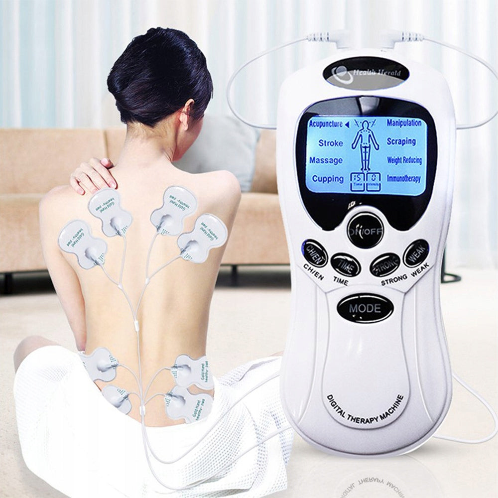MASSAGER TENS PHYSIOTHERAPEUTIC 15 LEVELS 8 MODES WHITE COLOR Medical device no