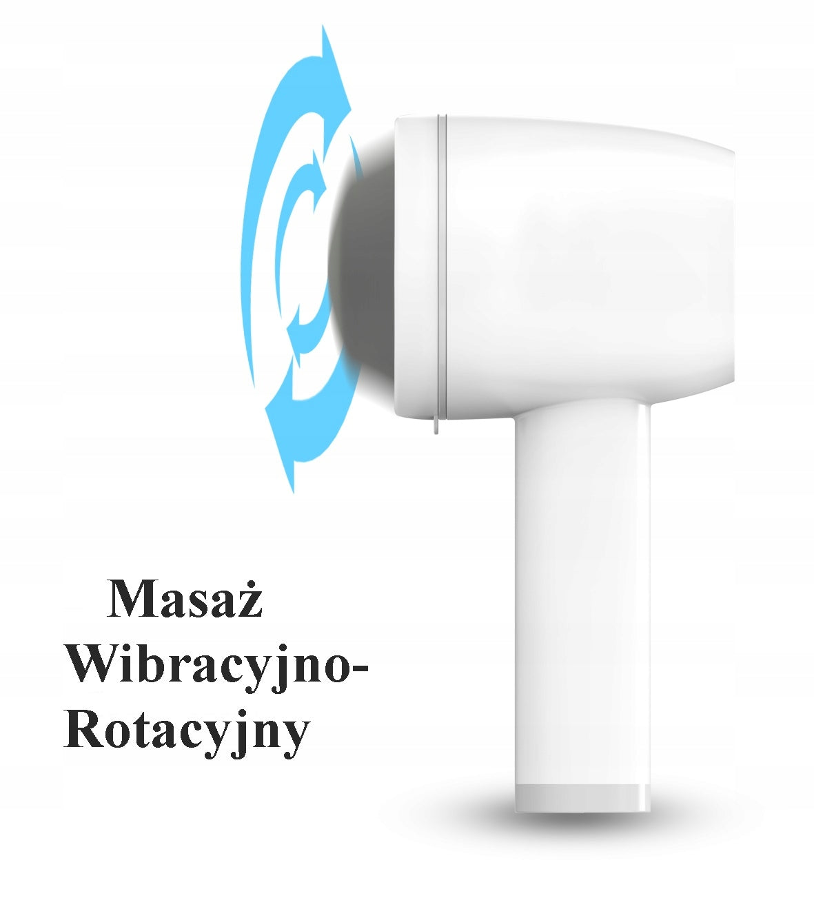 MASSAGER WITH 9 TIPS FOR MASSAGE OF THE BODY AND THE BACK OF THE FEET Color white