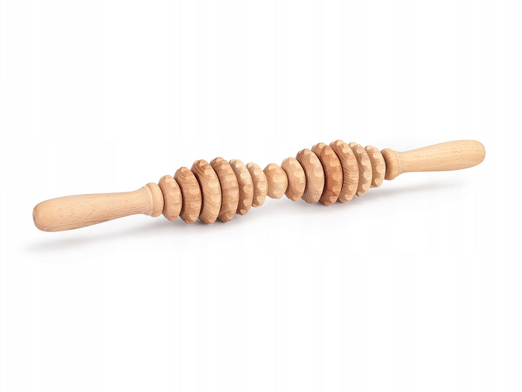 MASSAGER WOODEN ANTI-CELLULITE BODY ROLLER