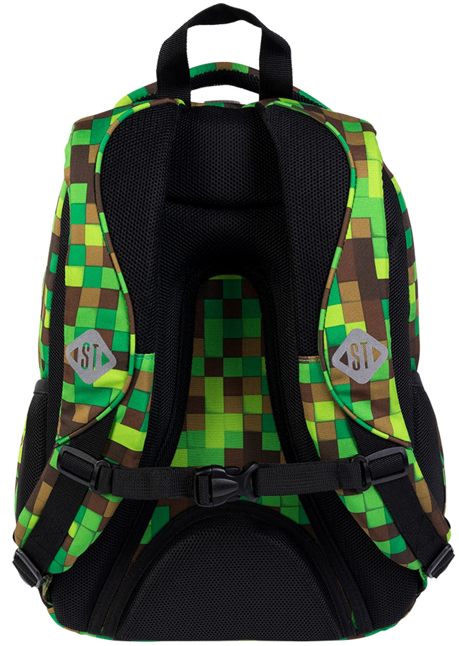 MASTER GAMER Pixele St.Right green 22 l multi-chamber school backpack Manufacturer code BP68
