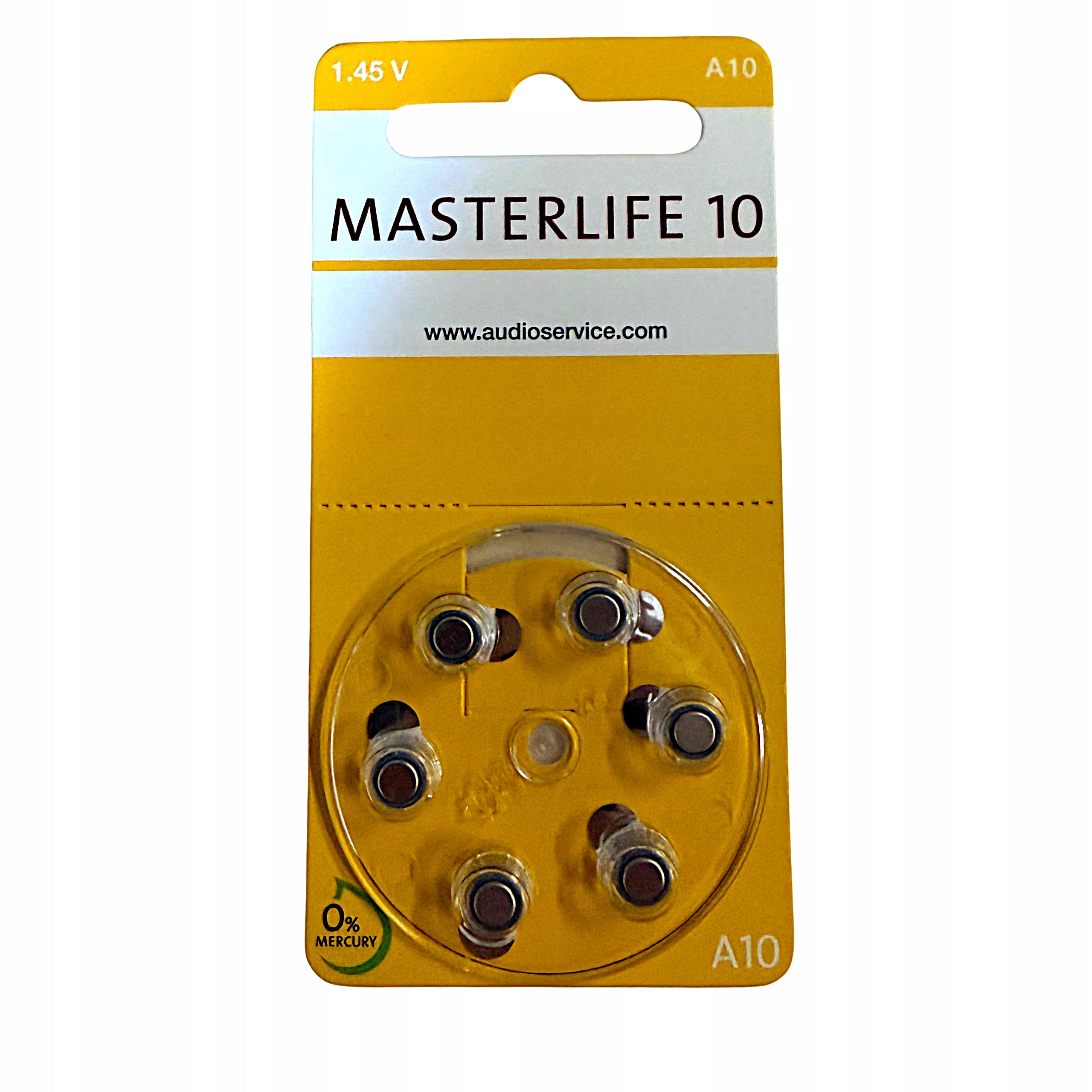 MASTERLIFE Hearing Aid Batteries 10 PR70 1,45V 6pcs