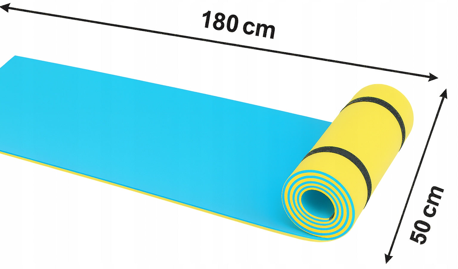 MAT 180/50cm FITNESS MAT FOR YOGA EXERCISES GYMNASTICS TOURIST ERASERS Manufacturer code 84984