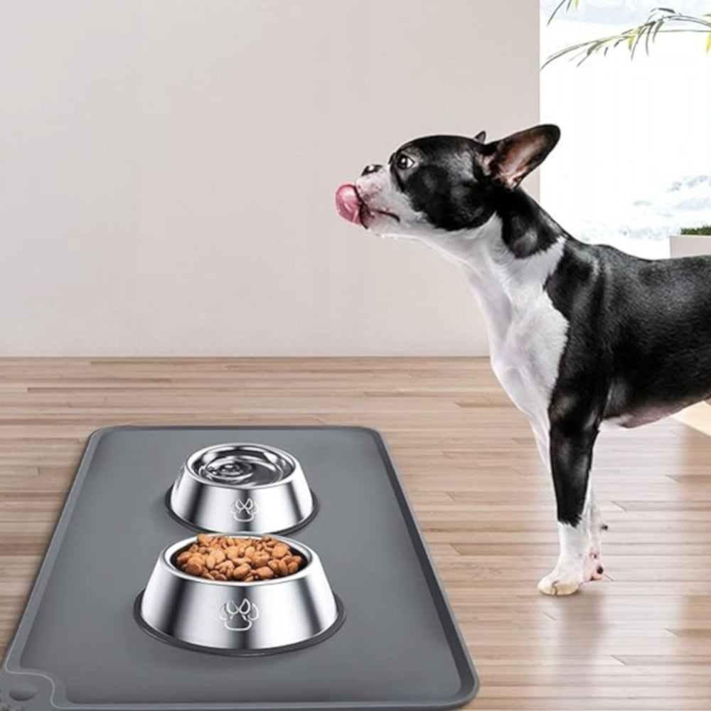 MAT BOWL PAD CAT DOG BOWL LARGE SILICONE NON-SLIP Capacity 0.01 l