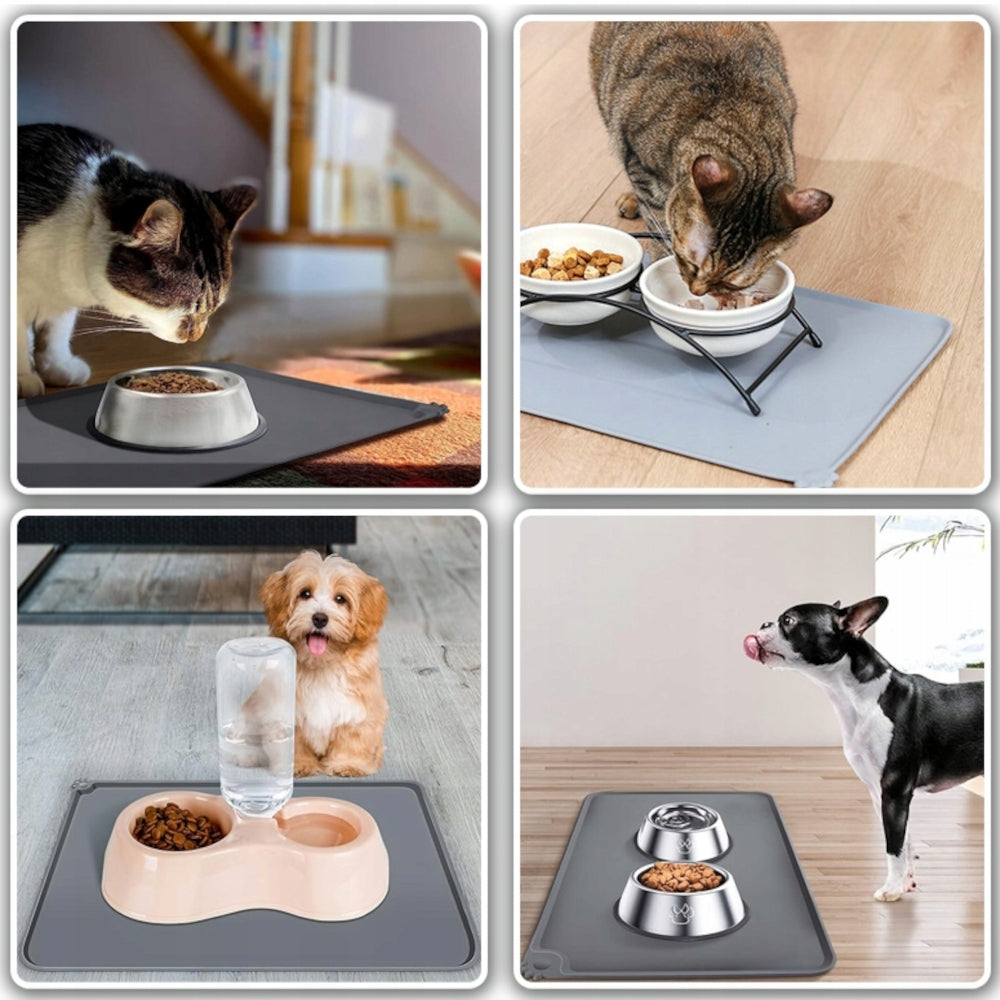 MAT BOWL PAD CAT DOG BOWL LARGE SILICONE NON-SLIP Material silicone