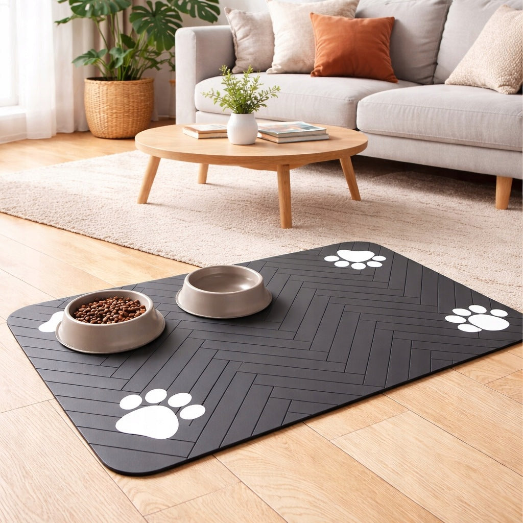 MAT CAT DOG BOWL PAD WATERPROOF NON-SLIP 70x60CM Packaging status original