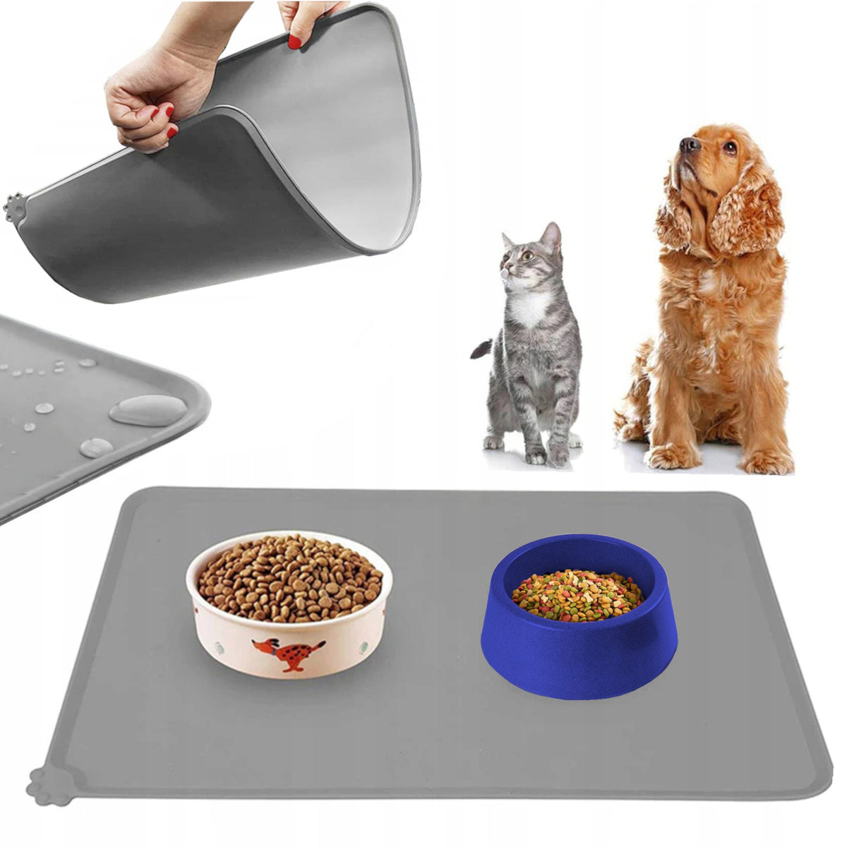 MAT CAT DOG BOWL PAD WATERPROOF