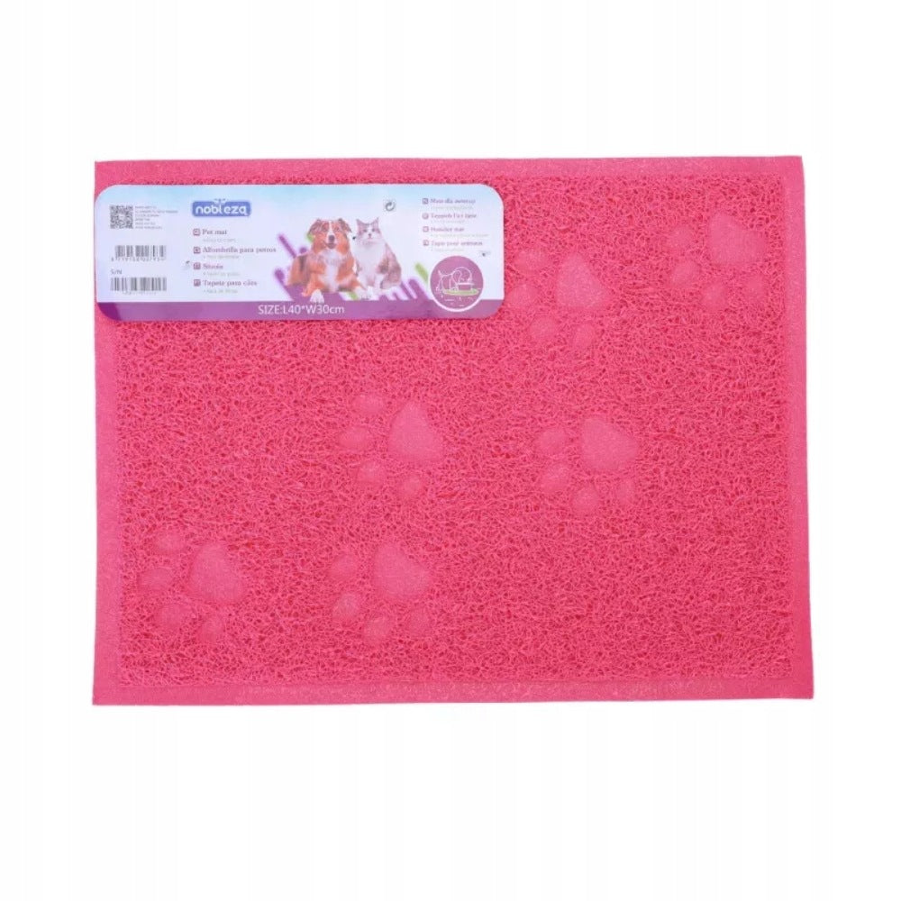 MAT DOG AND CAT PAD FOR LITTER BOX BOWL PINK 40X30 CM