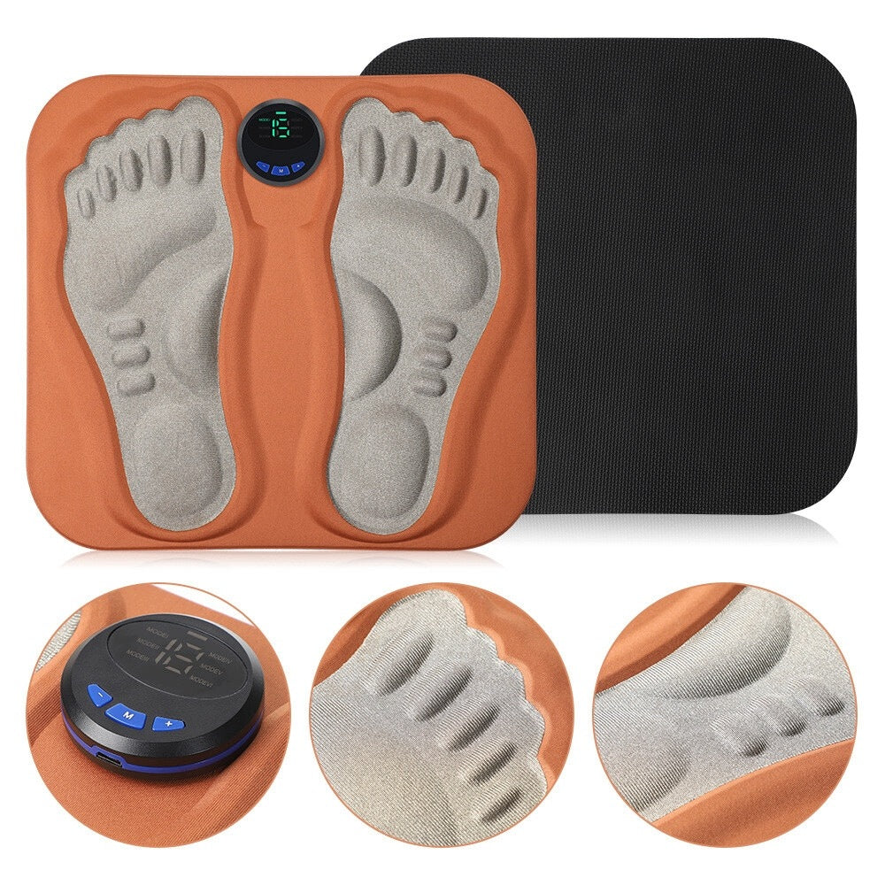 MAT EMS FOOT MASSAGER MUSCLE ELECTROSTIMULATOR 6 MODES 15 POWER LEVELS Packaging status original