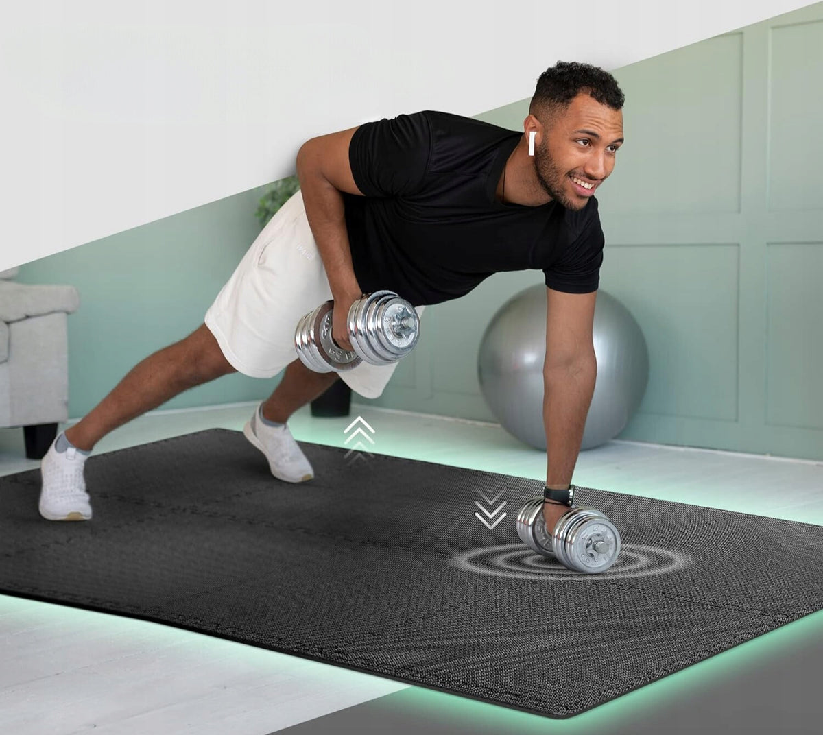 MAT FOAM FOR GYM EQUIPMENT NON-SLIP SURFACE PUZZLE 18PCS Manufacturer code mata puzzle 18szt