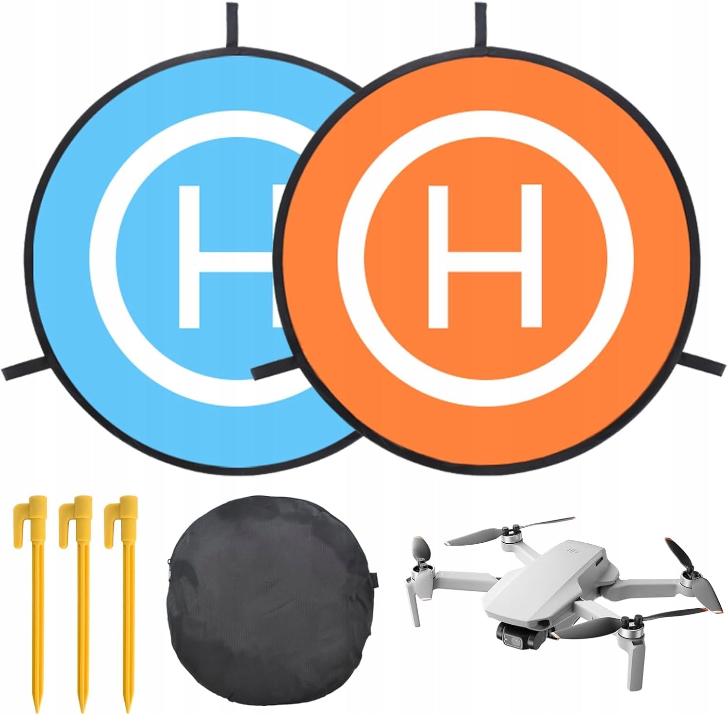 MAT LANDING PAD FOR DRONE 55 cm FOLDING WATERPROOF DOUBLE-SIDED COVER