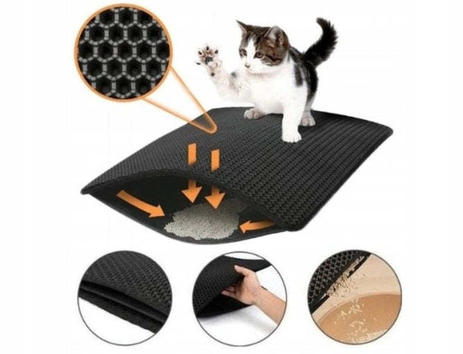 MAT LITTER BOX FOR CAT Rug Pad LARGE XXL 60x45 cm Brand no brand