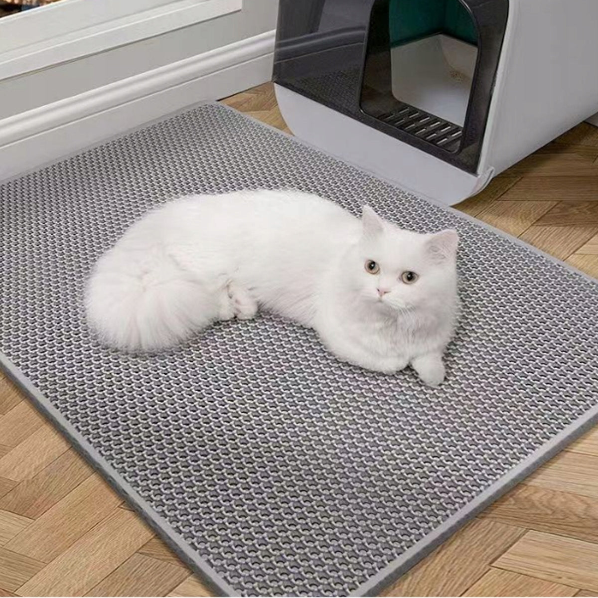 MAT LITTER BOX FOR CAT litter Grey XXL 120x70 cm Product width 70 cm