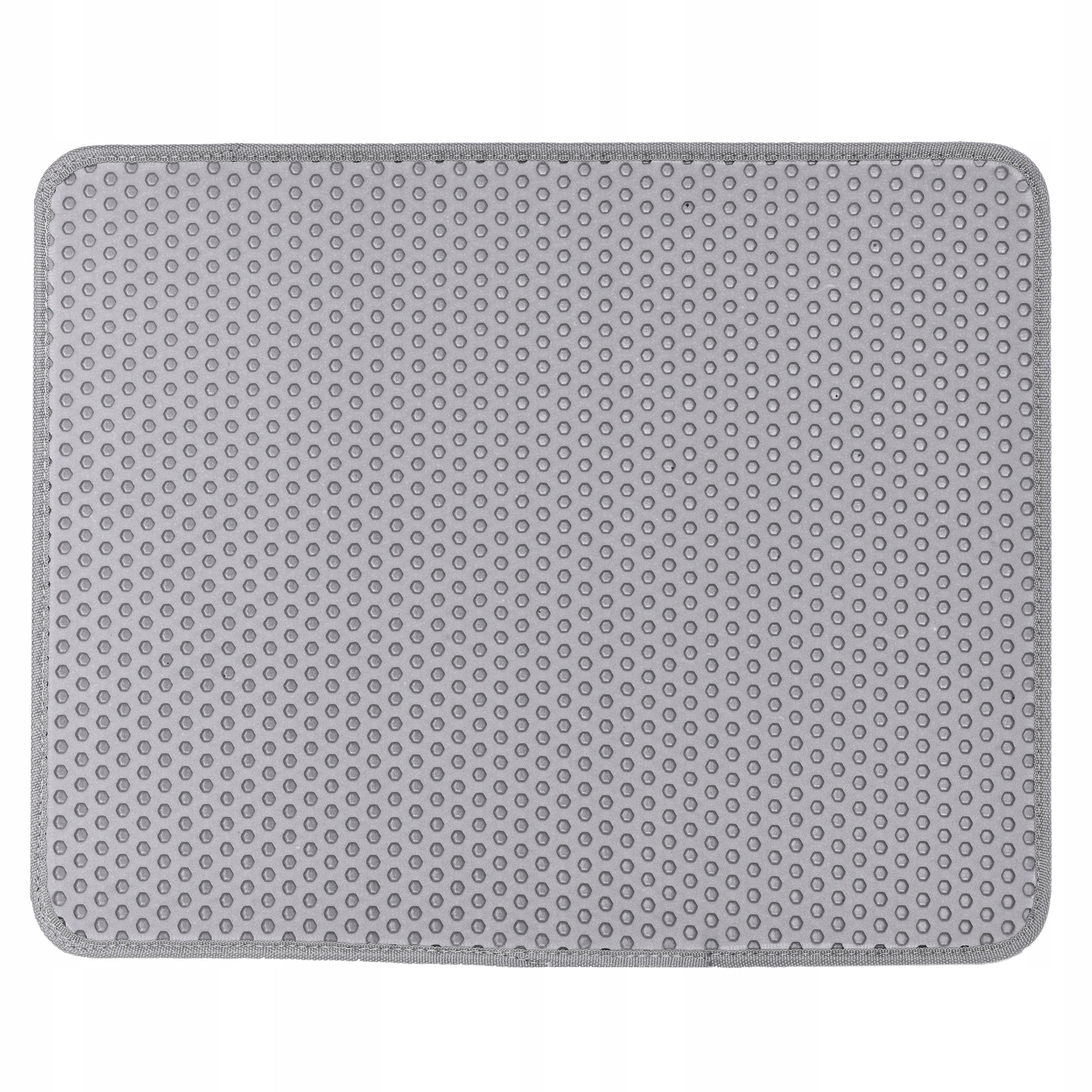 MAT LITTER BOX WIPER FOR CAT ANIMALS FOR LITTER PAD GREY Color gray
