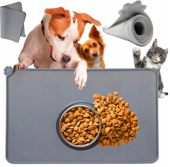 MAT SILICONE BOWL PAD FOR CAT DOG NON-SLIP WATERPROOF