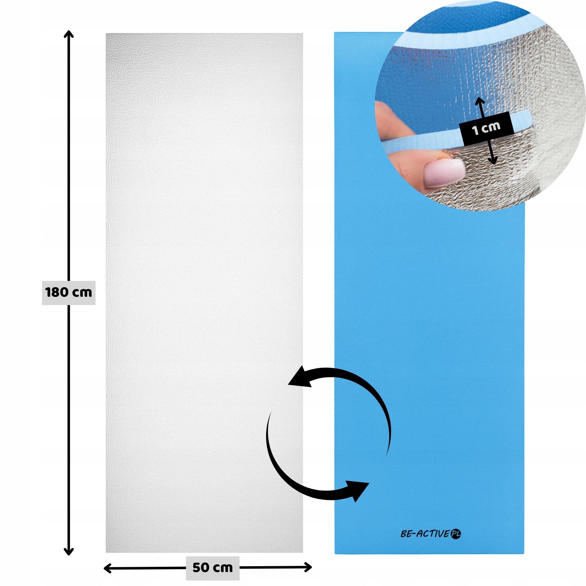 MAT TOURIST MAT THERMAL INSULATION FOR CAMPING SLEEPING FOAM THICK EAN (GTIN) 5903657316652