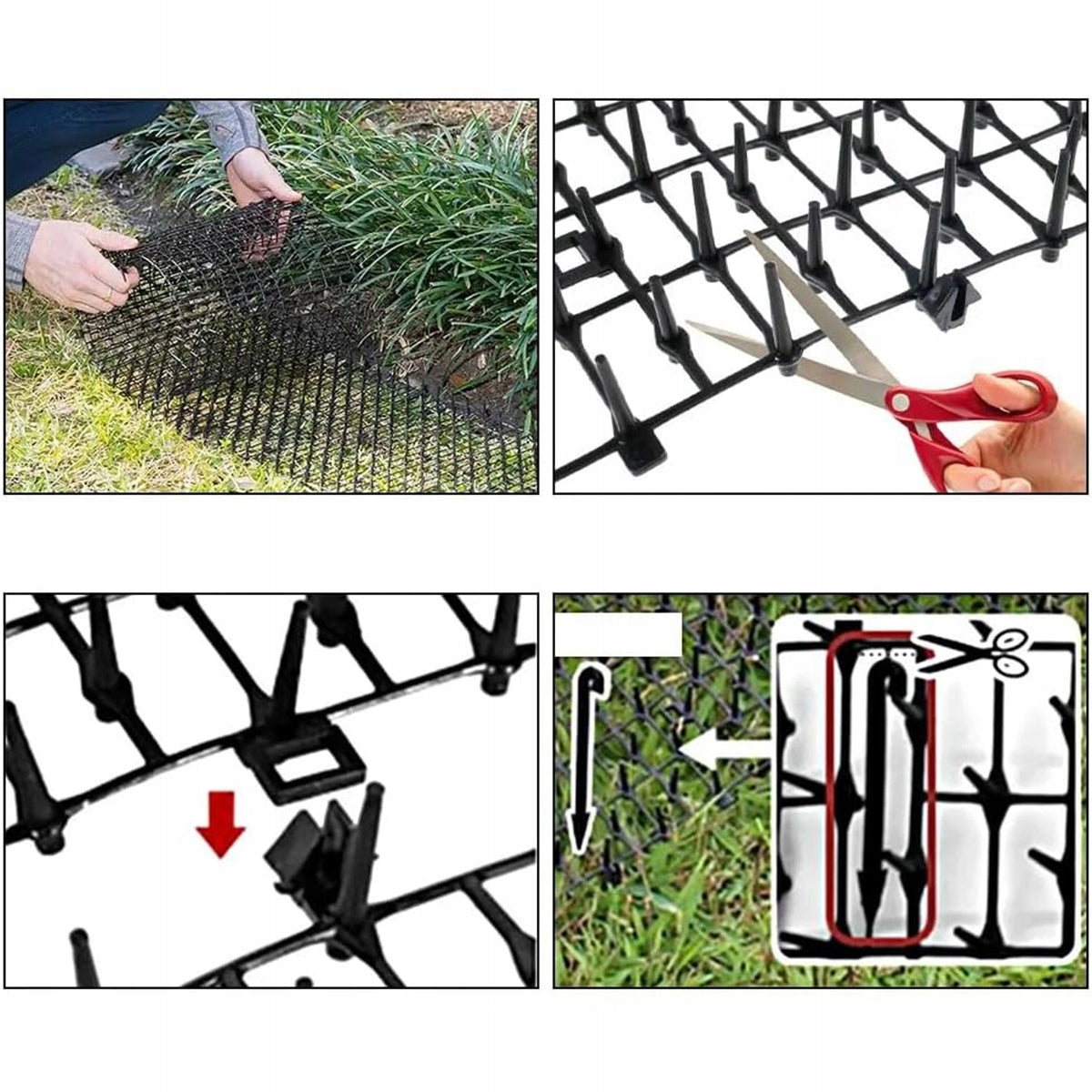 MAT WITH SPIKES REPELLENT CATS BARBED DOGS SAFE 4m x 30cm Manufacturer code 4006795853377