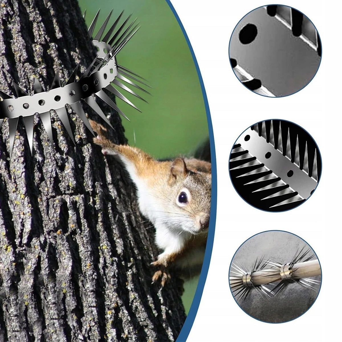 MAT WITH SPIKES REPELLENT CATS DOGS MARTENS BIRDS ANIMALS 100*3cm Manufacturer code 4059612381324