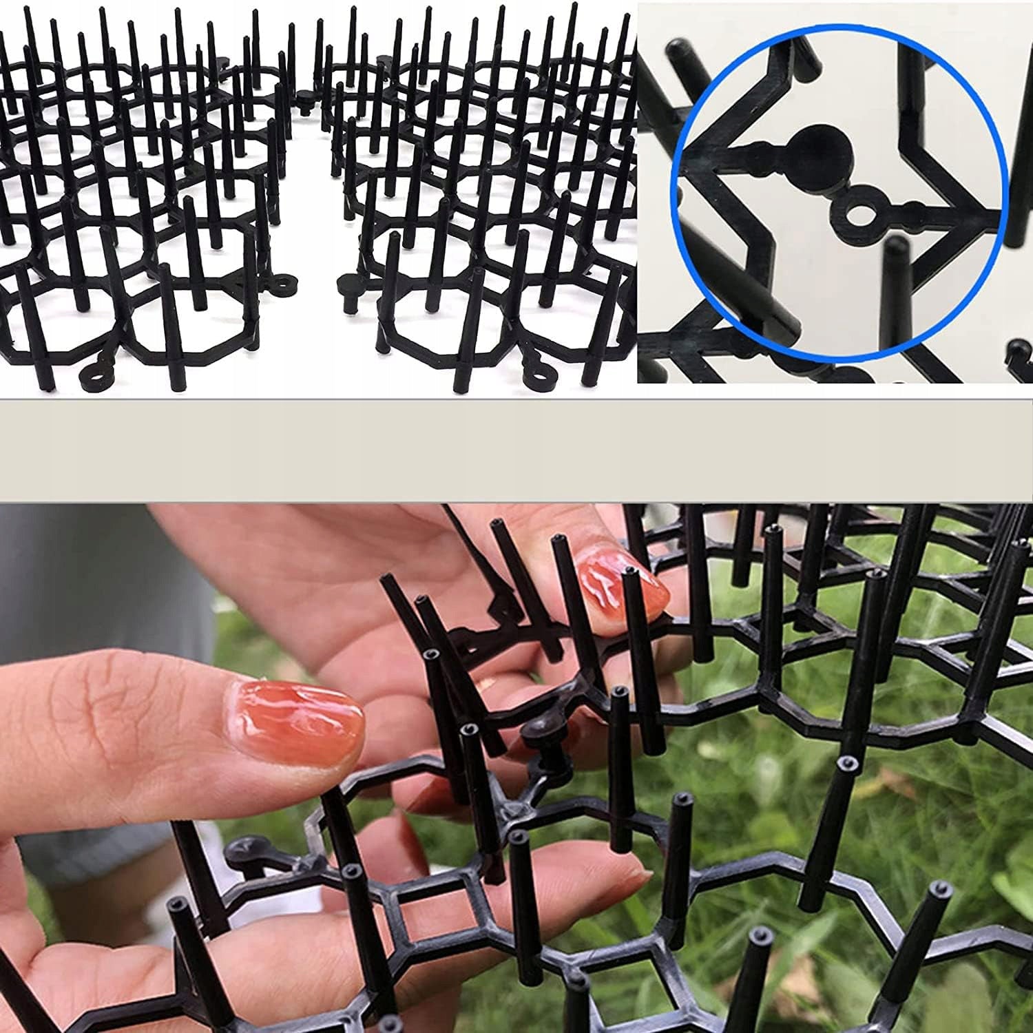 MAT WITH SPIKES REPELLING CATS AND DOGS MESH SPIKES AGAINST CATS 15PCS EAN (GTIN) 882696012693