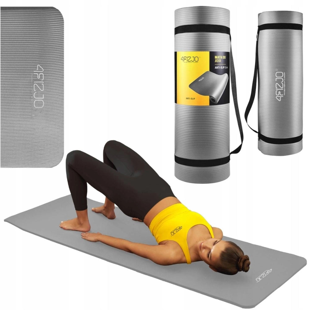 Trainingsmatte 4Fizjo, 1,5 cm, grau 