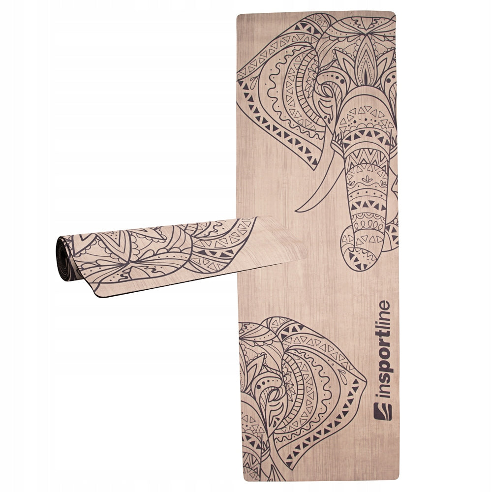 Yogamatte Insportline Sunshine, 183x61 cm, grau 
