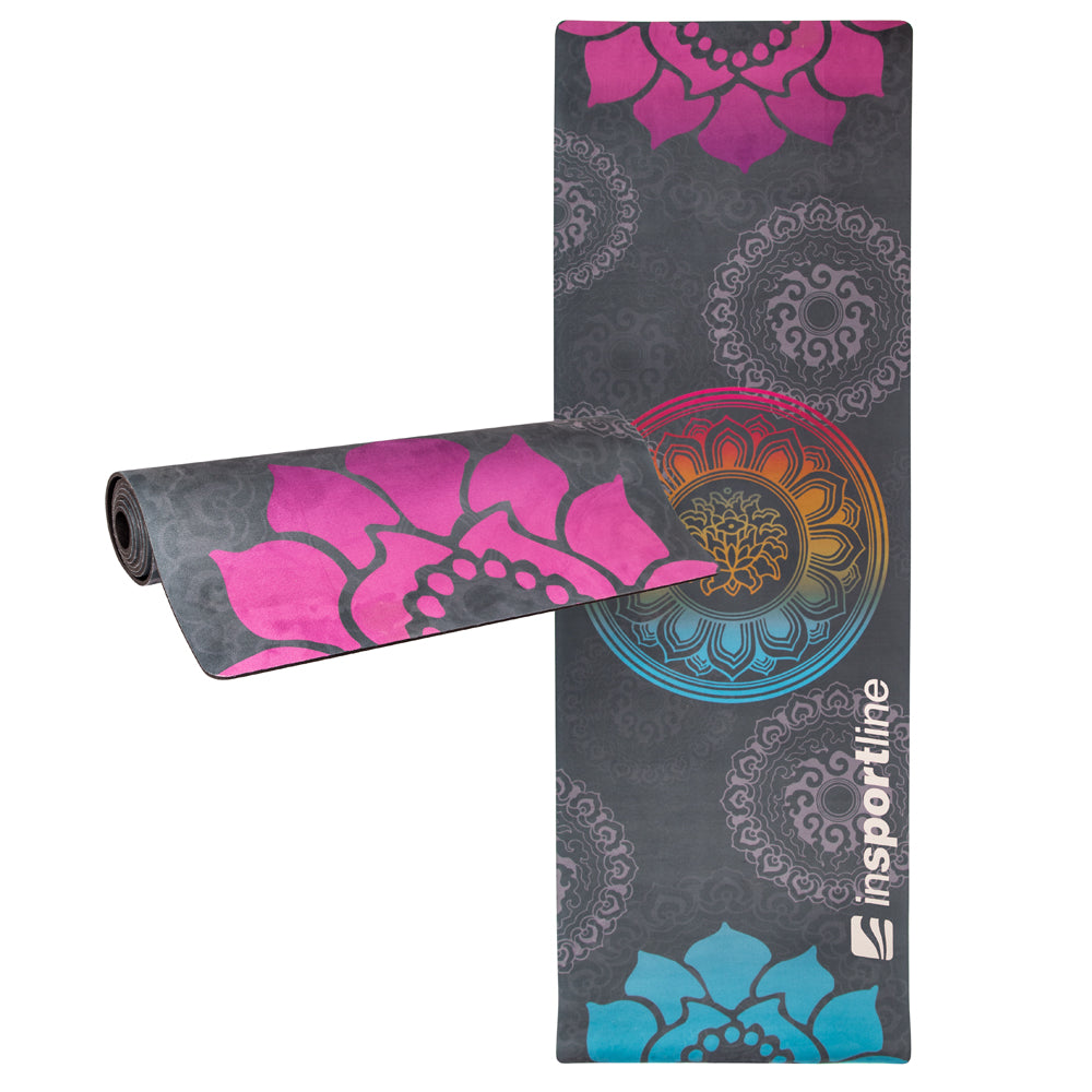 Yogamatte Insportline Sunshine, 183x61 cm, grau 