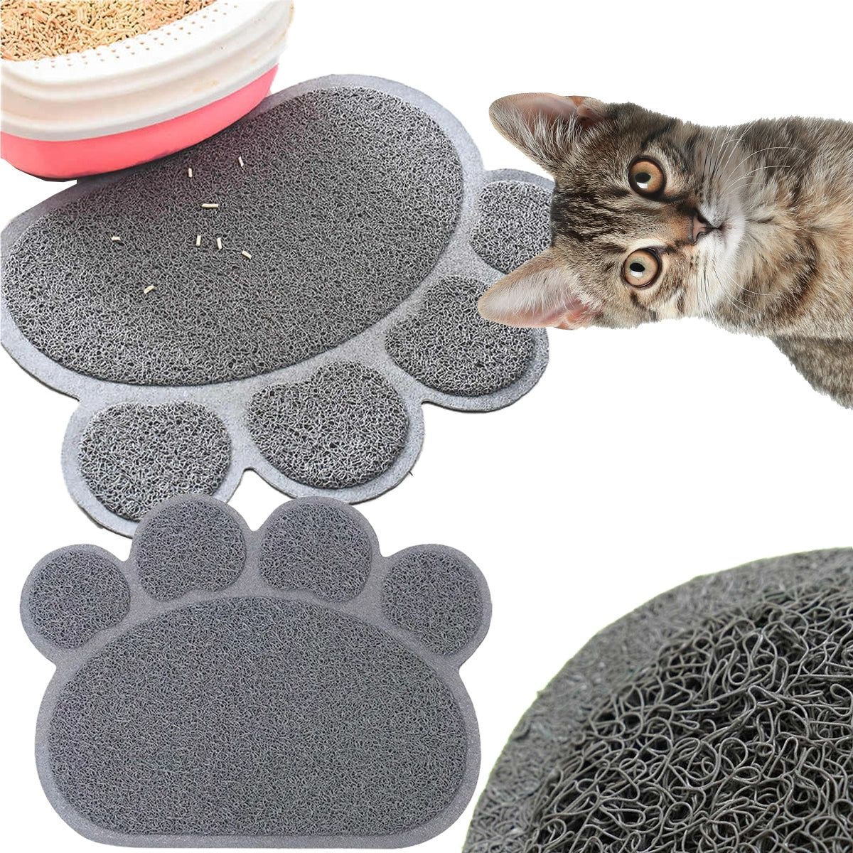 MATA Washer LITTER BOX CAT BOWL LARGE 40 cm GREY