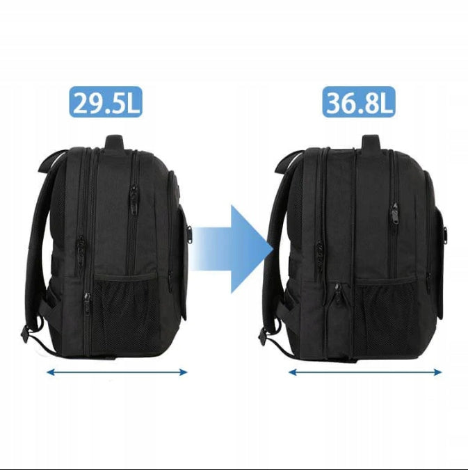 MATEIN Business city backpack 37L extended for laptop 15,6 with USB black Packaging status original